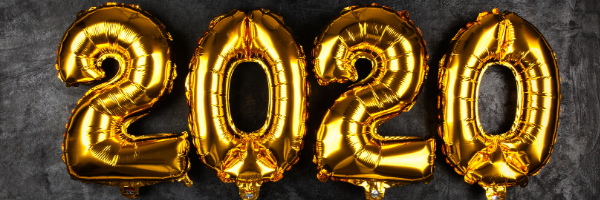 Gold 2020 Balloons