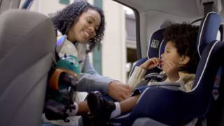 Mom With Baby In Car Seat